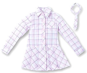 Wicked Style Pinky Shirt One-piece Shirt Dress Set (Pink Base Checkered Pattern), Azone, Accessories, 1/6, 4580116044250